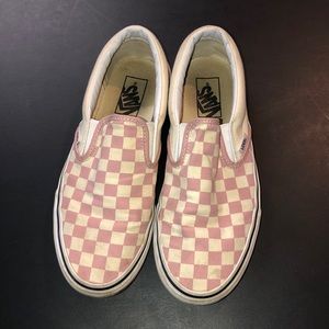 PINK CHECKERED VANS